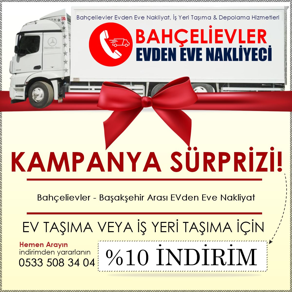 Bahçelievler - Başakşehir Arası EVden Eve Nakliyat