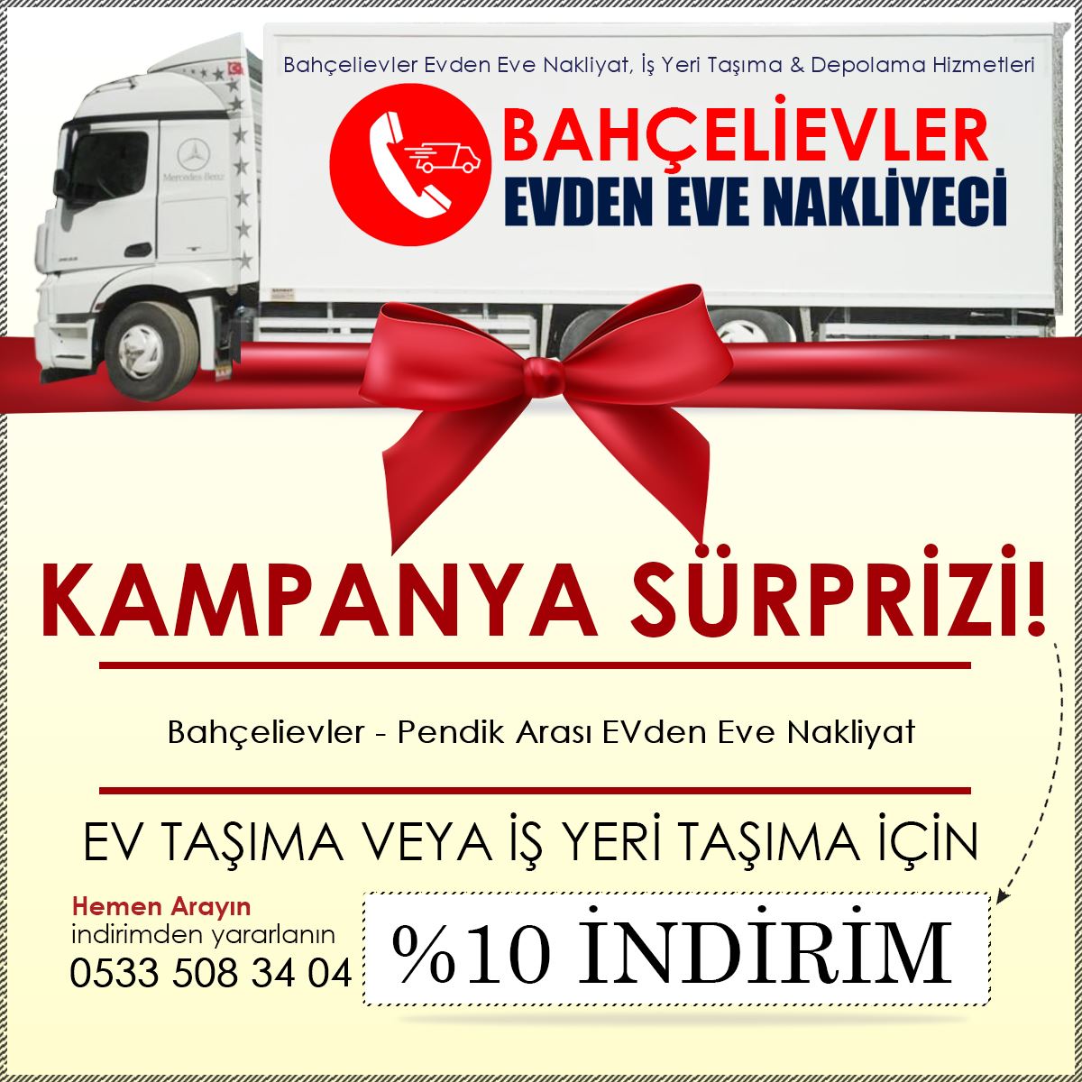 Bahçelievler - Pendik Arası EVden Eve Nakliyat